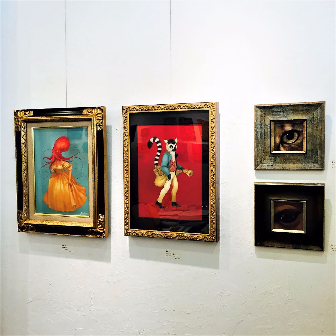  油彩画家・岸田リサさんも出展中